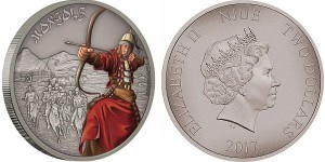 Серебряная монета Новой Зеландии 